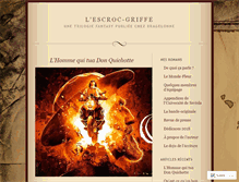 Tablet Screenshot of escroc-griffe.com